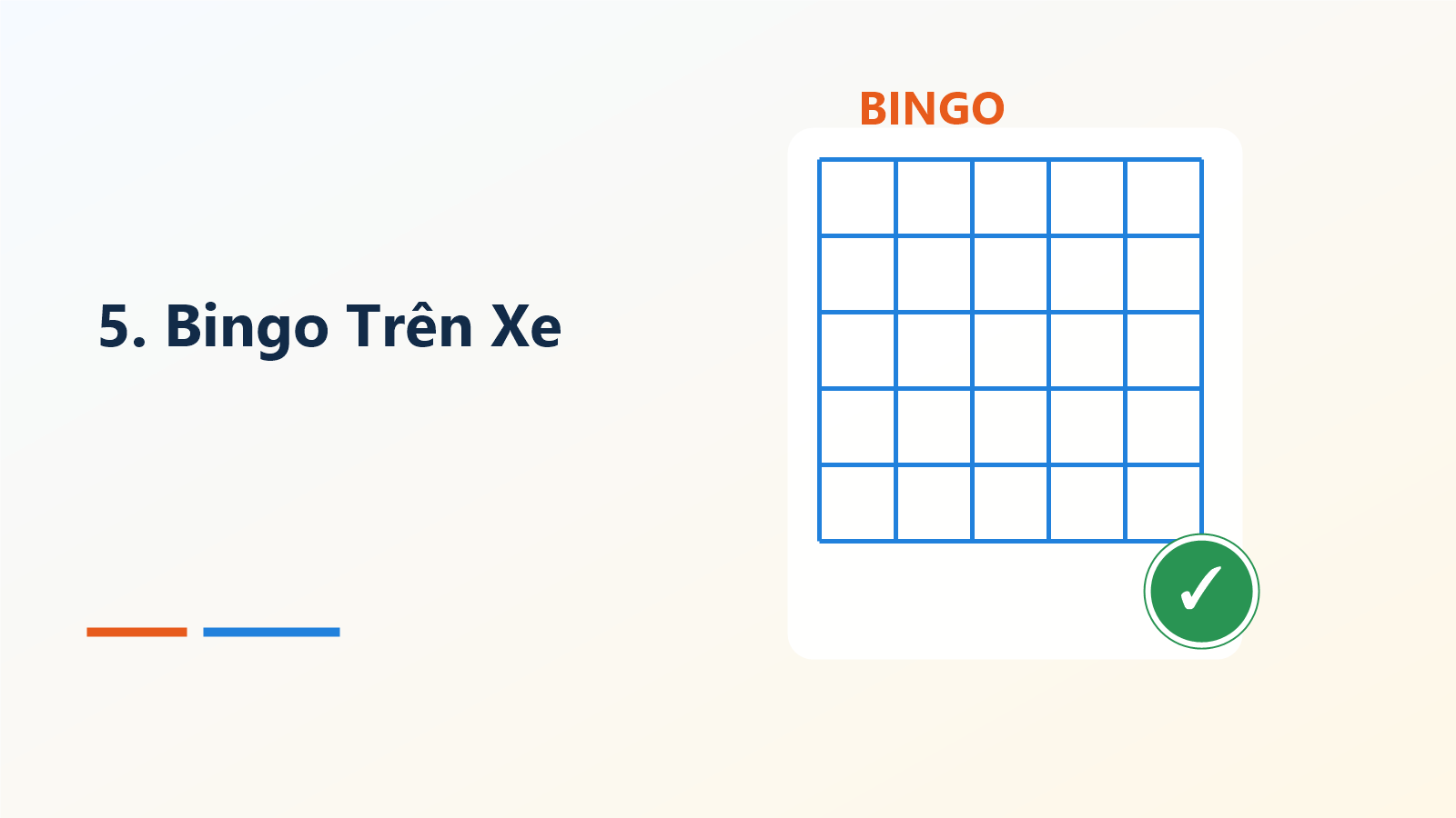 5. Bingo Trên Xe