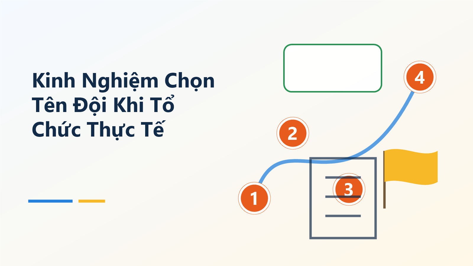 Kinh Nghiệm Chọn Tên Đội Khi Tổ Chức Thực Tế