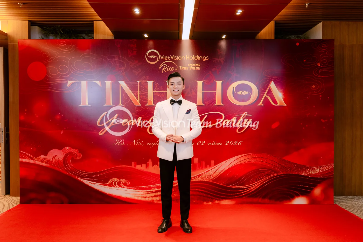 Đại diện doanh nghiệp phát biểu trong gala dinner