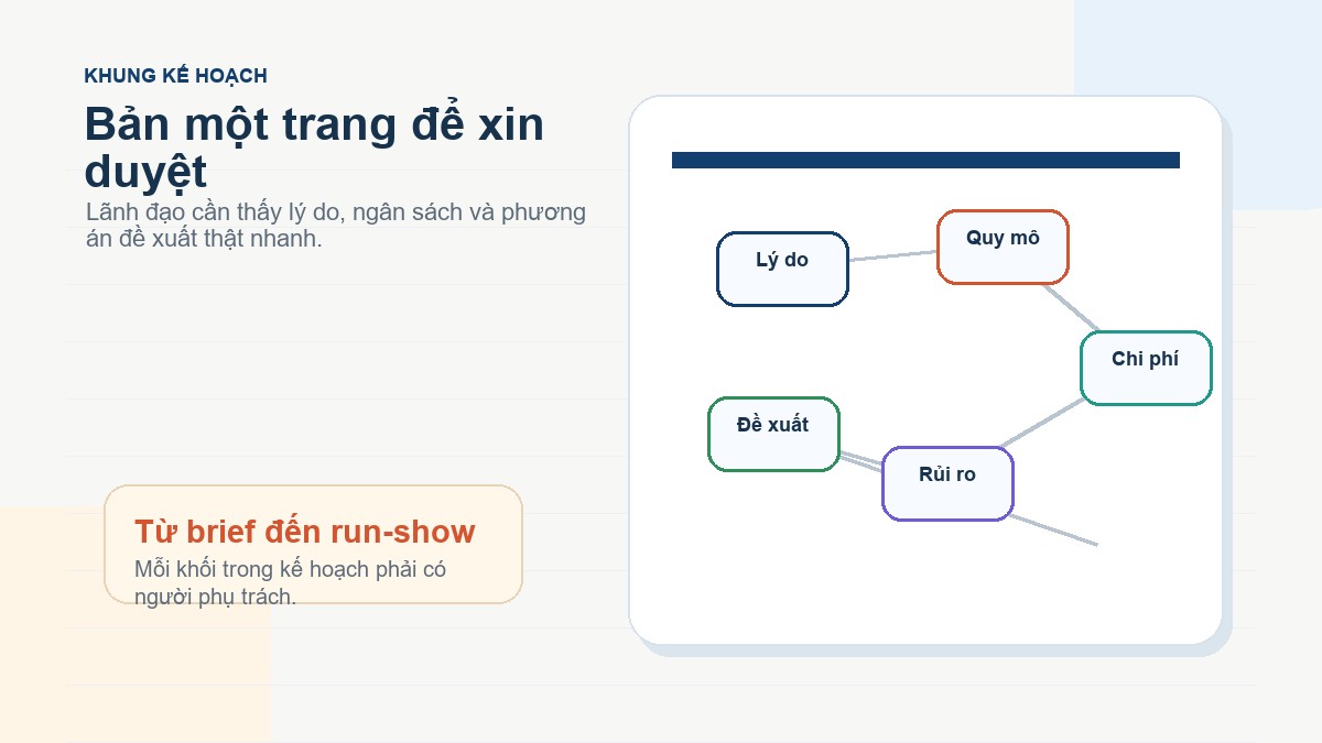 Mẫu kế hoạch team building dạng tóm tắt để xin duyệt