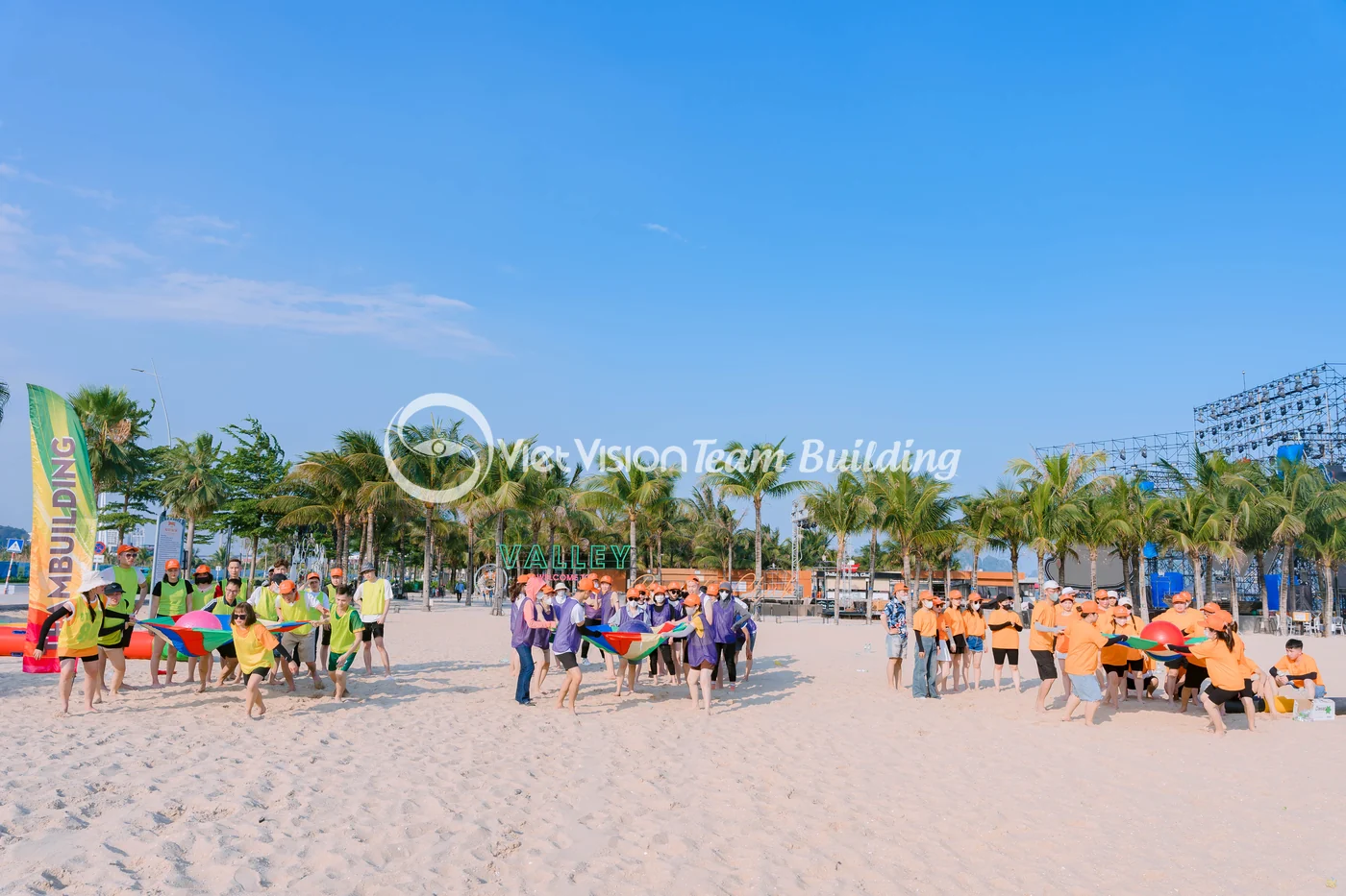Mặt bằng bãi chơi Hạ Long ảnh hưởng trực tiếp đến chi phí tổ chức team building
