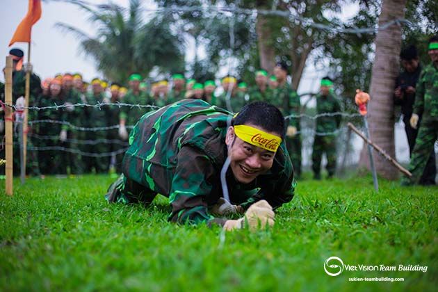 Chương trình tổ chức team building quân đội ấn tượng, hấp dẫn