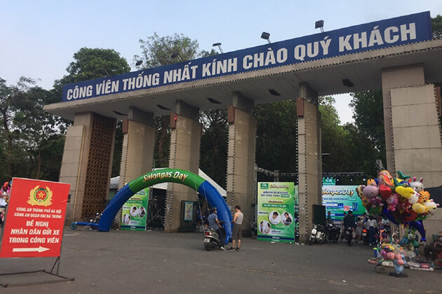 công viên Thống Nhất - địa điểm tổ chức ngày hội thể thao tại Hà Nội