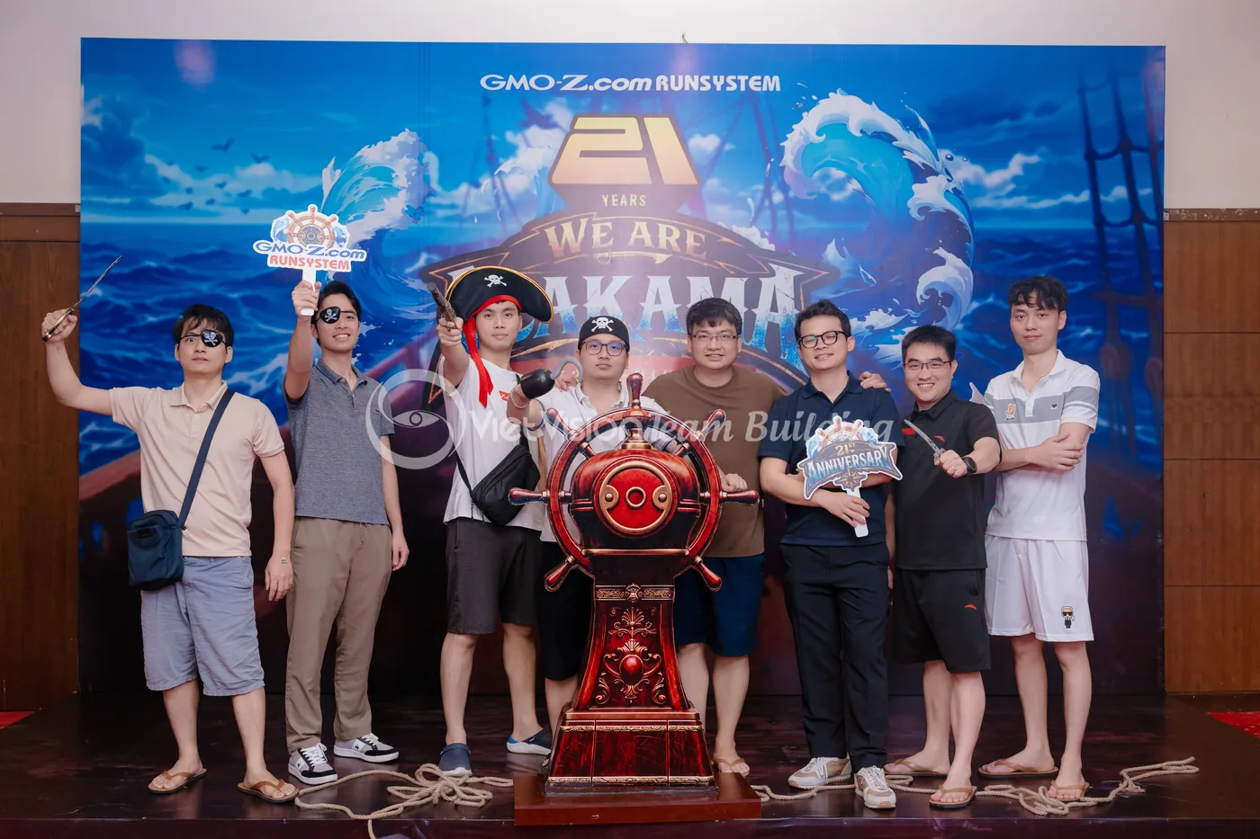 Khoảnh khắc ghi nhận đội nhóm trong chương trình team building doanh nghiệp