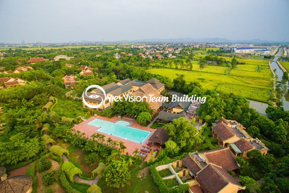 Khu nghỉ dưỡng có không gian xanh cho đoàn công ty