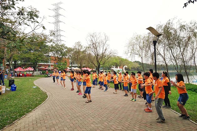 Địa điểm tổ chức team building cho trẻ em - Công viên Yên Sở