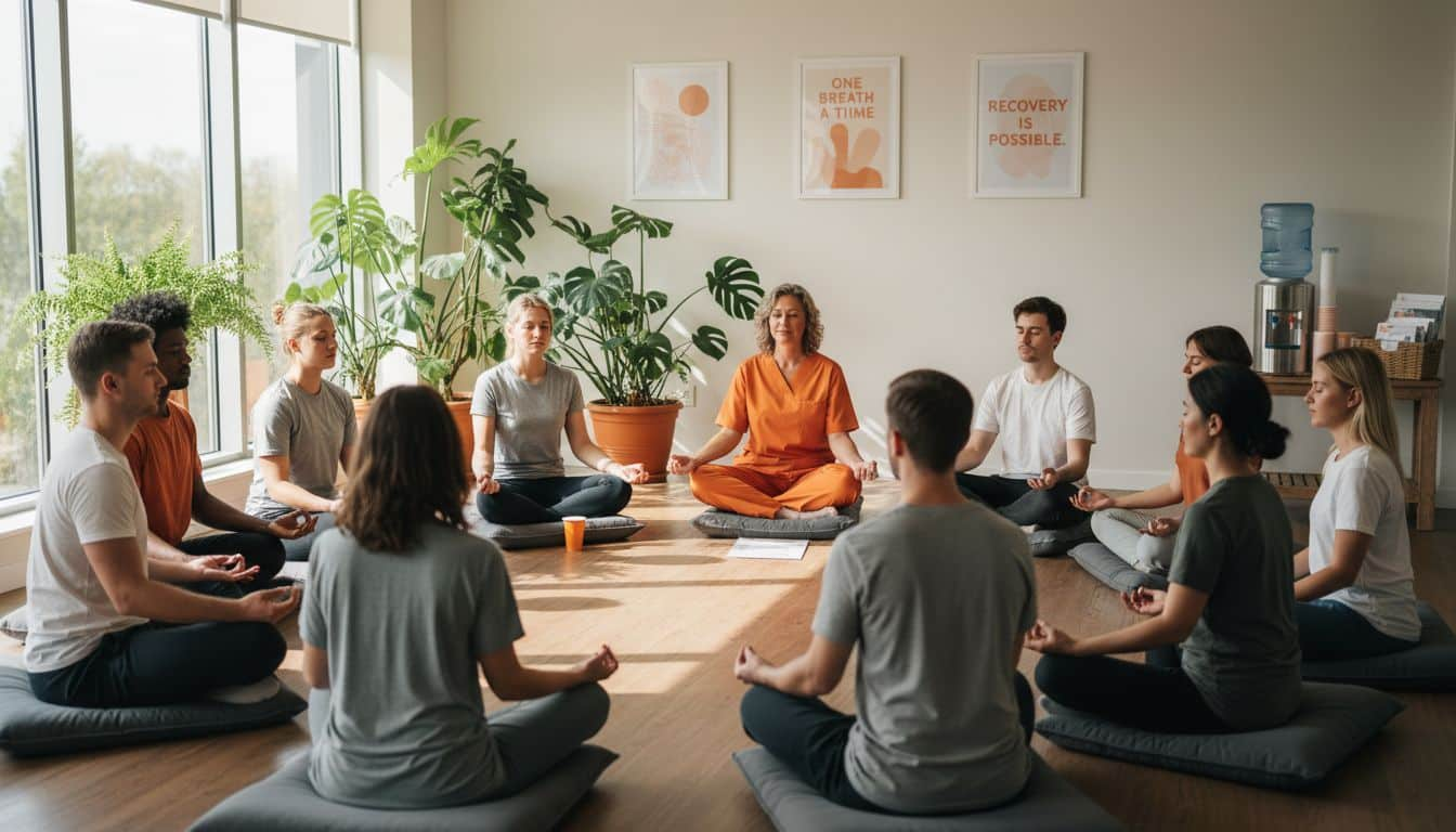 Các thành viên cùng nhau trải nghiệm hành trình kết nối tâm thức trong Mindful Team Building