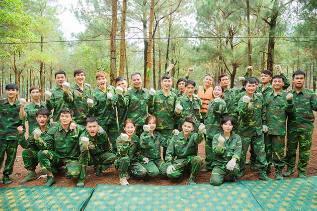 Khách hàng tổ chức học kỳ quân đội - Thu Hoài - Samsung Display