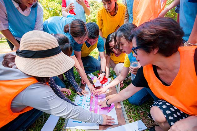 Khách hàng tổ chức team building - Thanh Bình - Vietnam Airlines