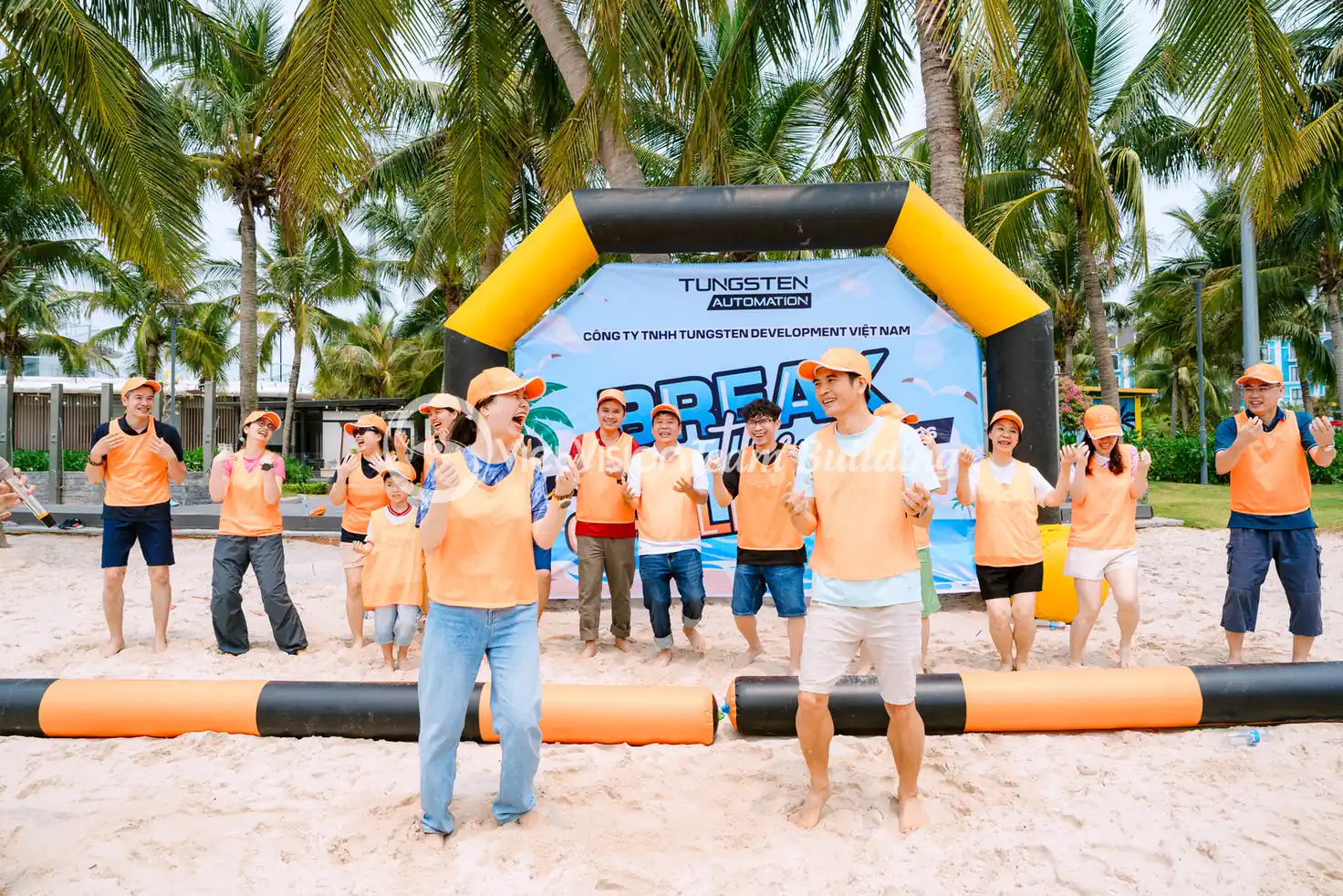 nhịp độ chương trình team building cho đoàn đông