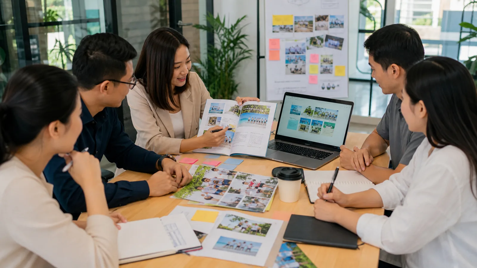 Nhân sự chuẩn bị brief và proposal team building cho doanh nghiệp
