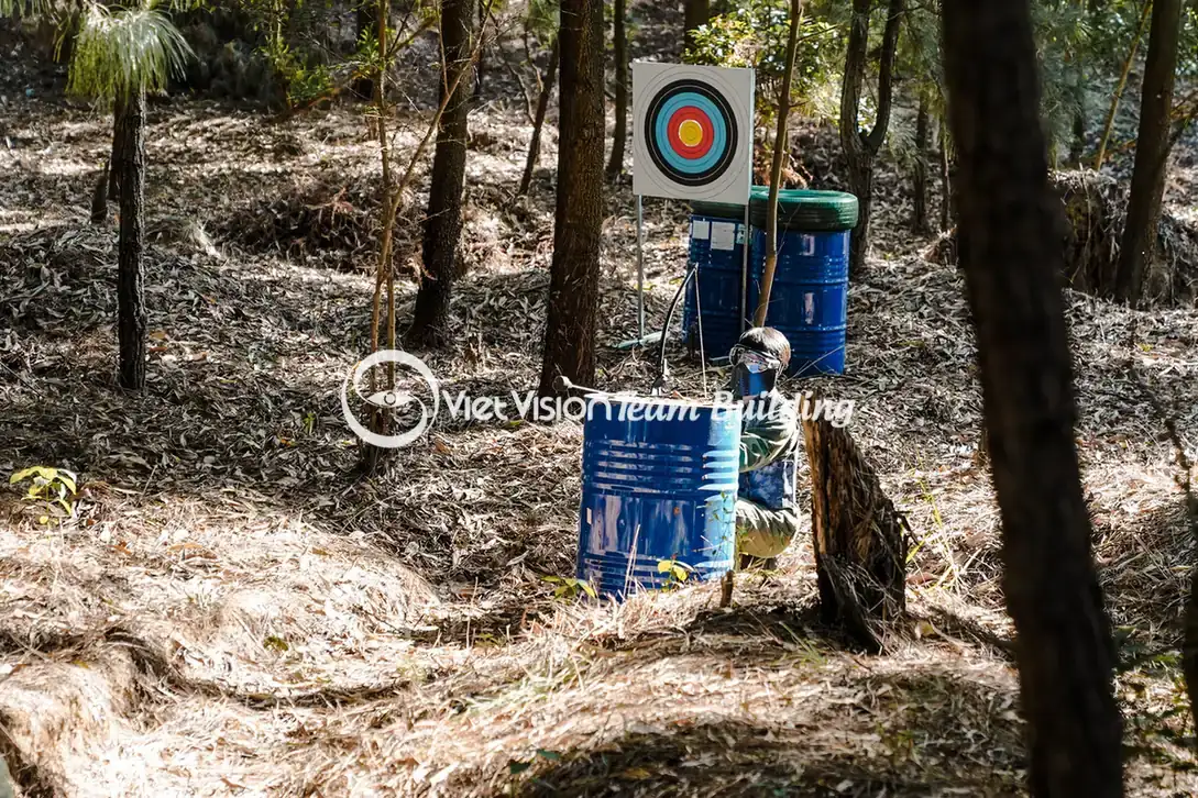 Trạm mục tiêu mô phỏng trong chương trình team building quân đội Trạm mục tiêu mô phỏng trong chương trình team building quân đội