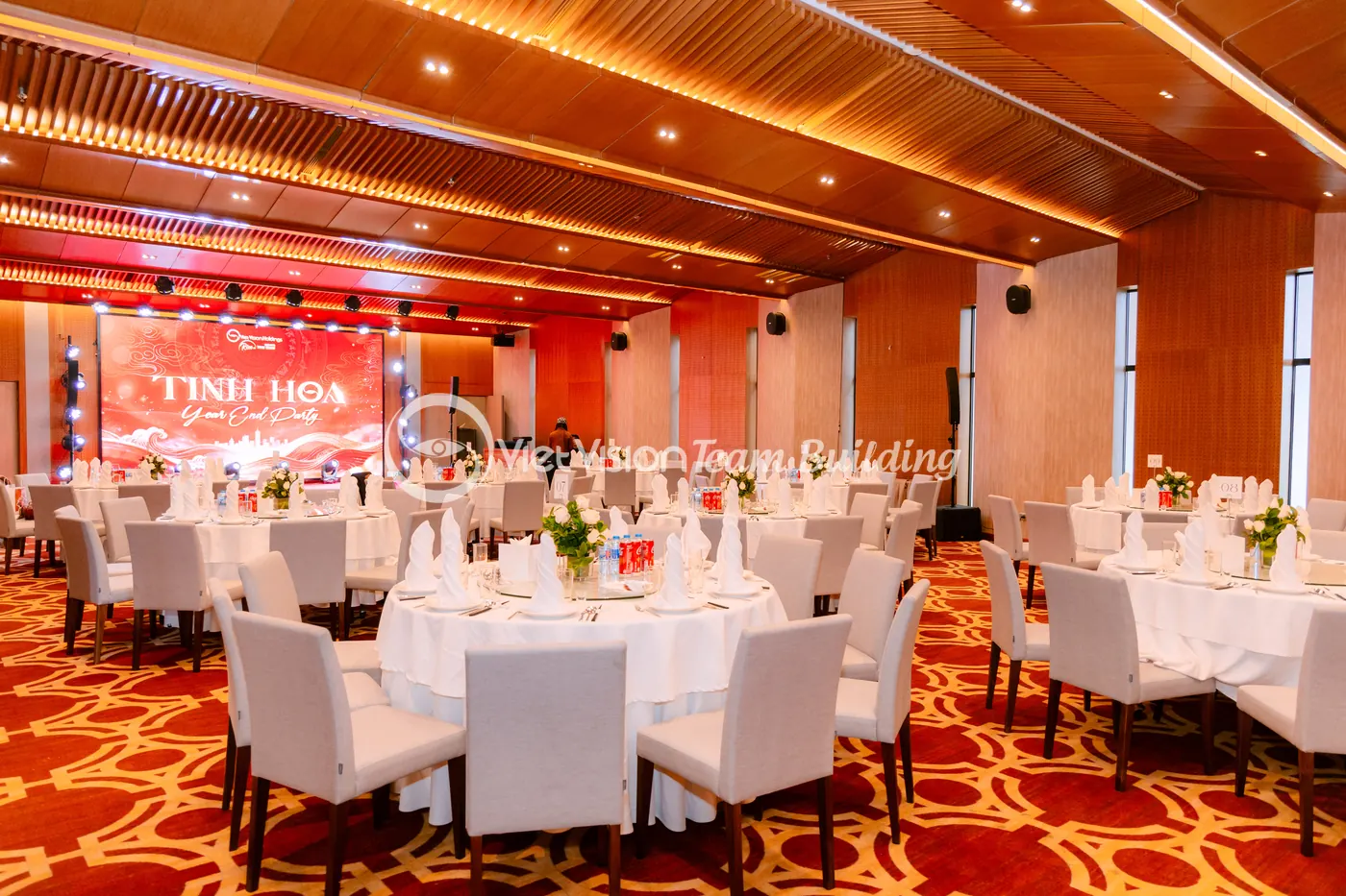 Toàn cảnh khu vực tiệc doanh nghiệp