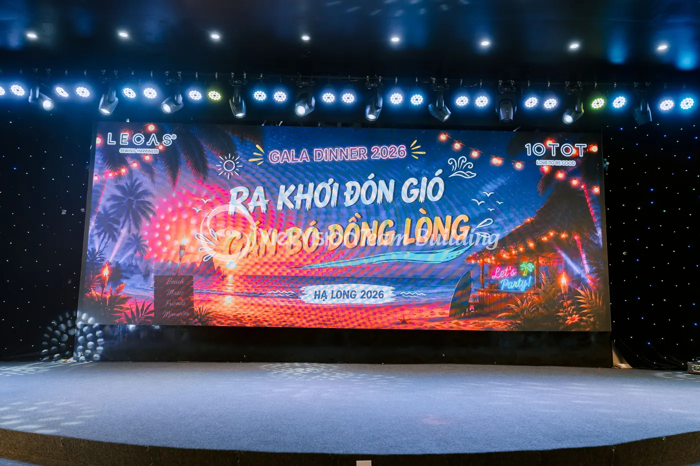 Không gian sự kiện trước khi đón khách