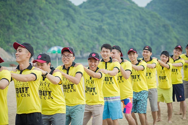 trò chơi teambuilding ngoài trời